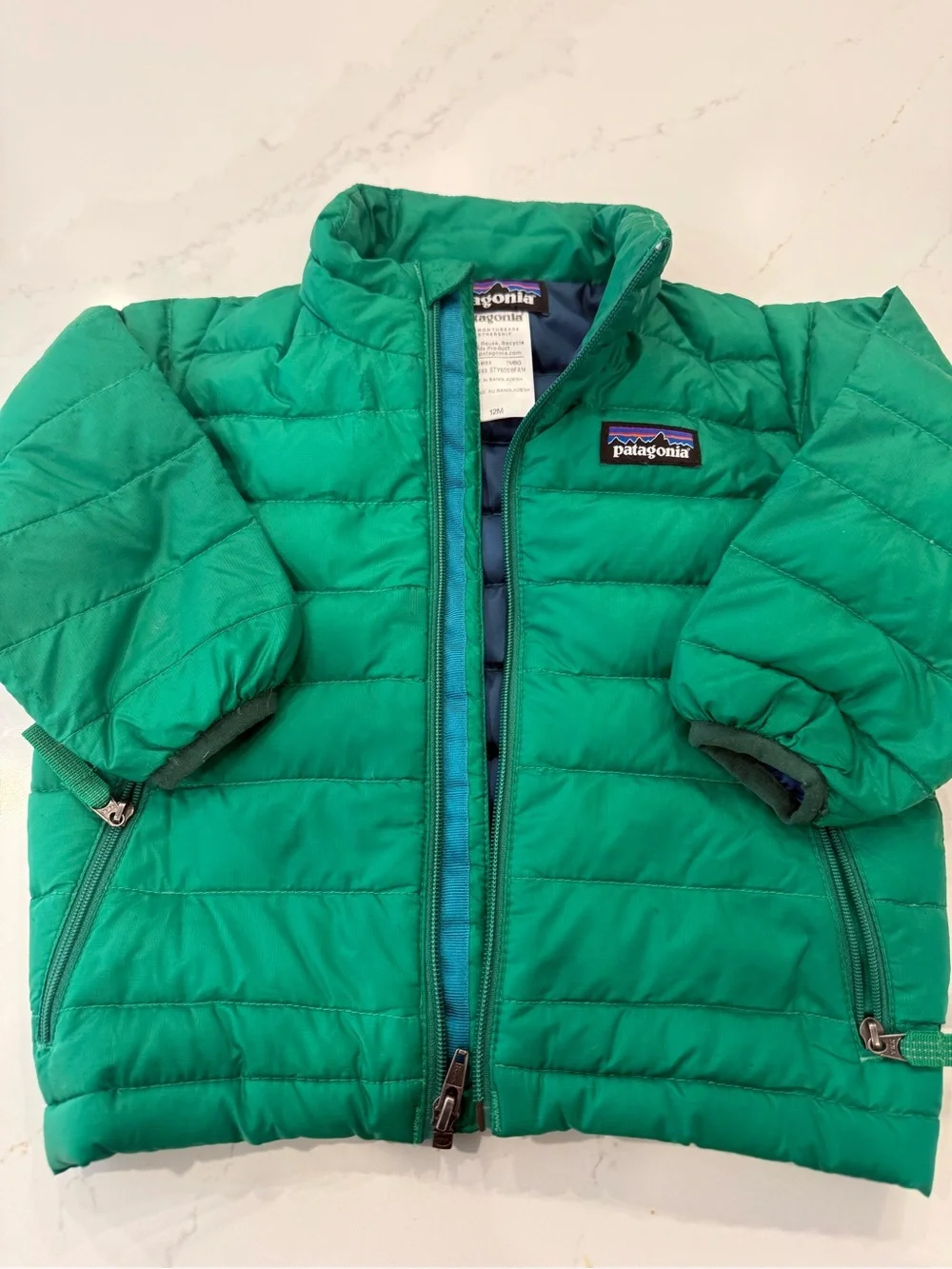 Patagonia Green Quilted Puffer Jacket (Baby)